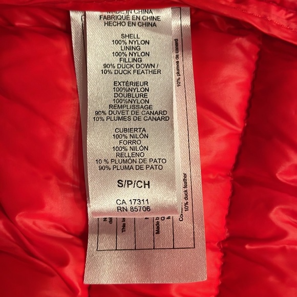 BUFFALO David Bitton Red Puffer Down Filled Jacket. Size small. - Picture 11 of 12